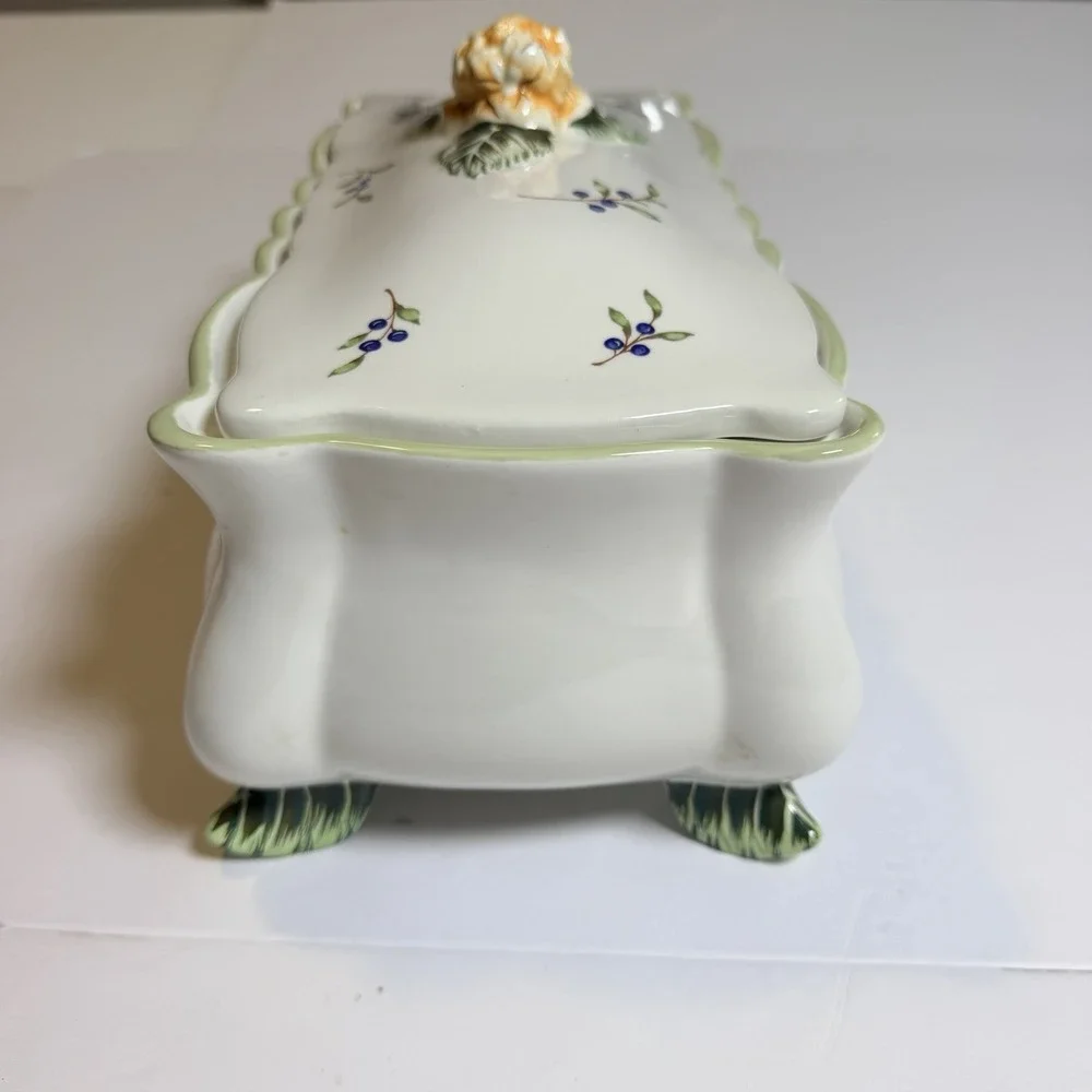 Princess House Vintage Garden Ceramic Floral Centerpiece Serveware (See Detail)